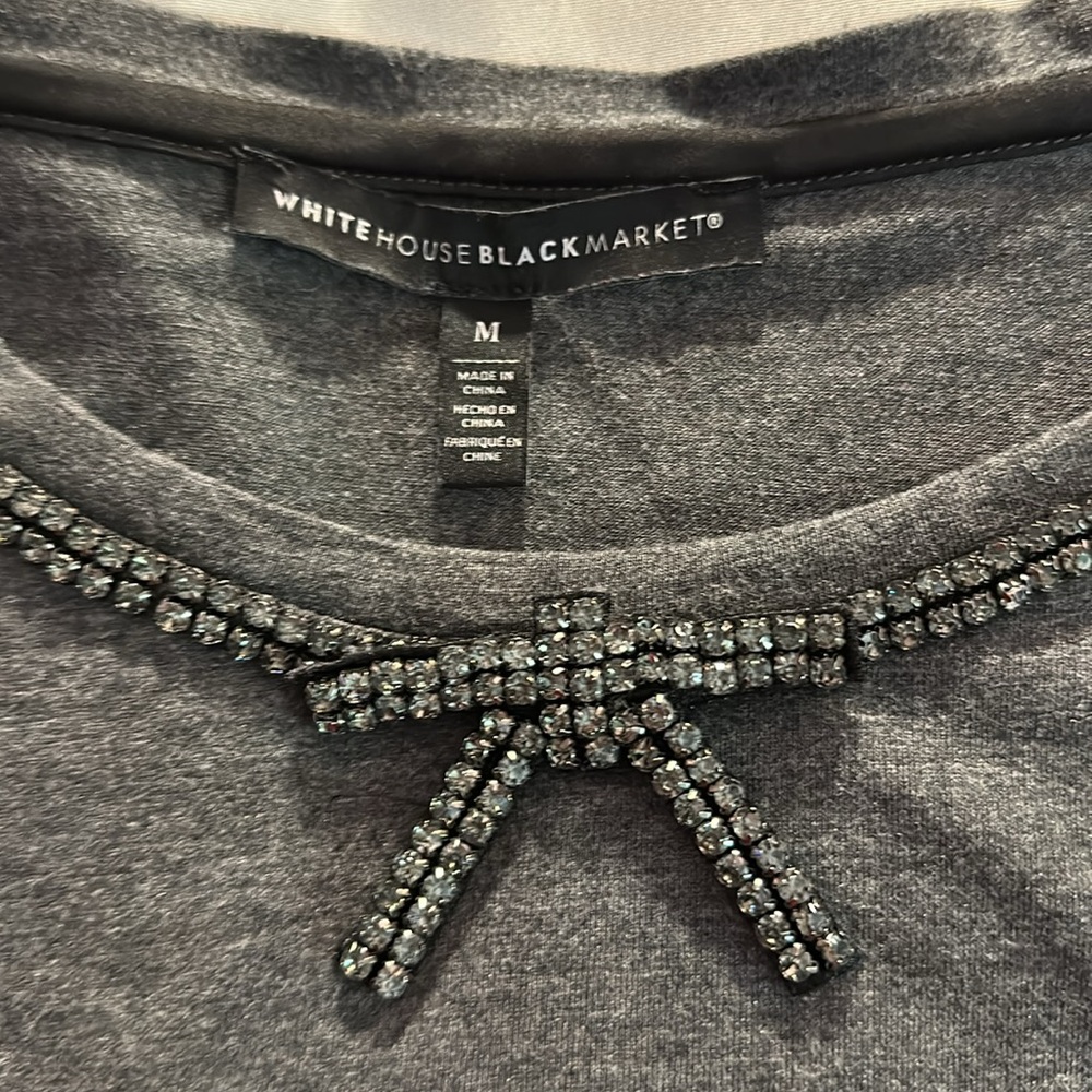 WHBM Gray Shirt Size M